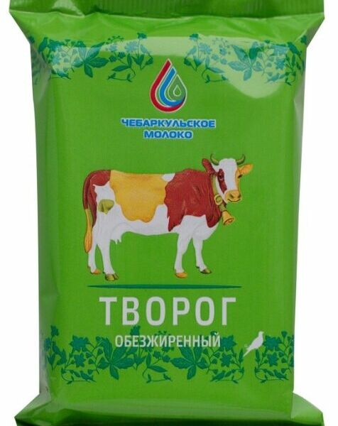 Творог Чебаркульское молоко обезжиренный 0%