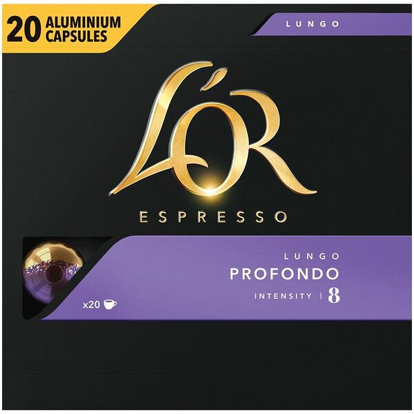 Кофе в алюминиевых капсулах L'Or Espresso Lungo Profondo для системы Nespresso 20 шт 104 г