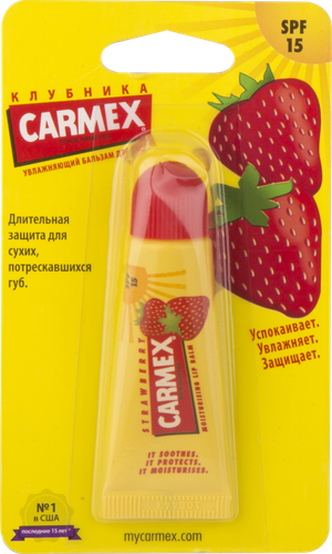 

Бальзам для губ Carmex Daily Care Клубника SPF15 10 г
