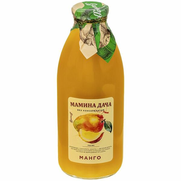 Нектар Мамина дача Манго с мякотью 750 мл