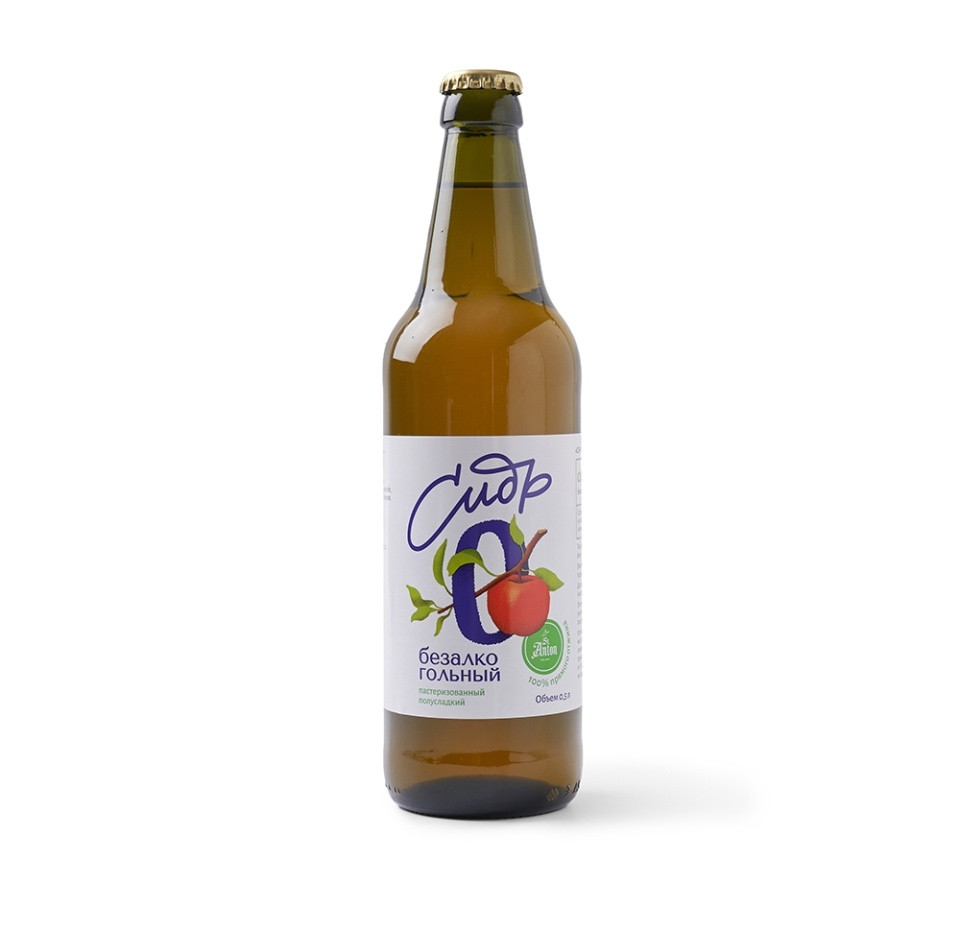 

Сидр безалкогольный St. Anton полусладкий нефильтрованный пастеризованный 0.5 л