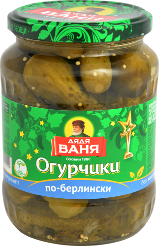 

Огурчики Дядя Ваня По-Берлински маринованные 680 г