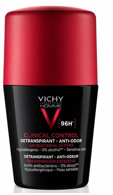 Дезодорант-антиперспирант Vichy Homme Clinical Control против избыточного потоотделения 96 часов 50 мл 