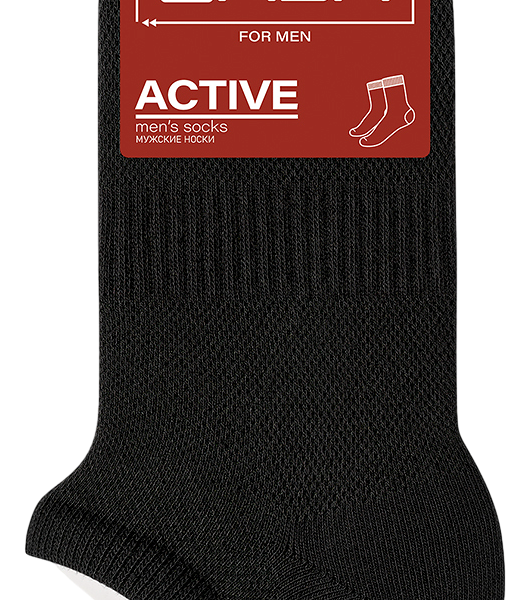 Носки мужские Omsa For Men Active укороченные Nero, р 45-47