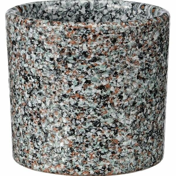 Кашпо керамическое Сахара серое, 0,18 л