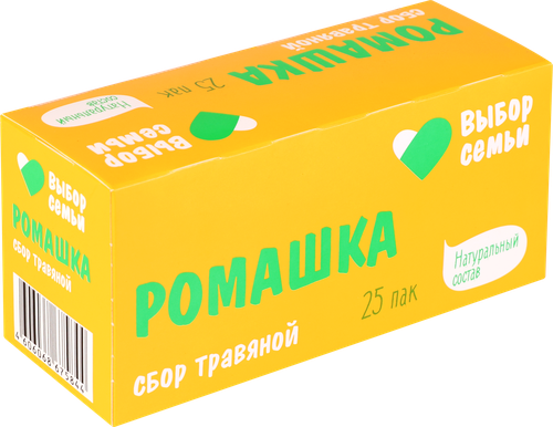 

Напиток чайный ВЫБОР СЕМЬИ Сбор травяной Ромашка, 25пак