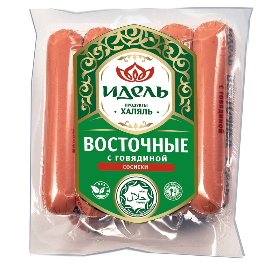 

Сосиски Идель Восточные с говядиной Халяль 500 г