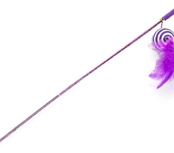 Игрушка для кошек Lilli Pet Удочка Ball With Feather 46см