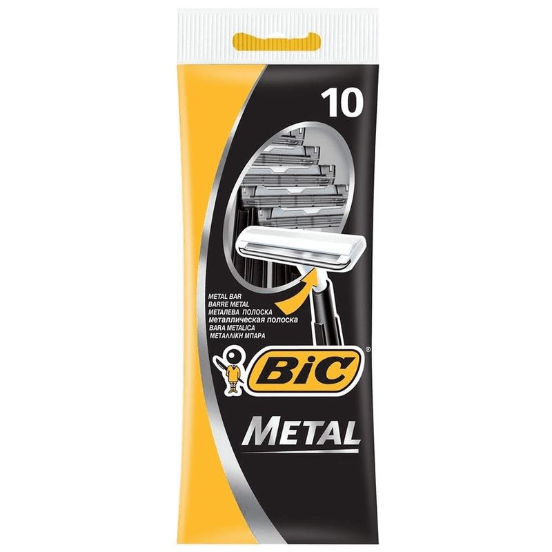 

Бритвенный станок Bic Metal одноразовый 1 лезвие 10 шт