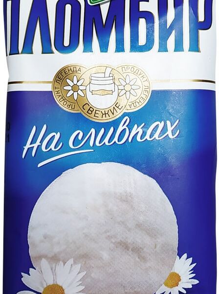 Мороженое Белая долина Гост пломбир на сливках, брикет