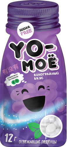 

Леденцы Yo-Мое Освежающие виноград 12 г