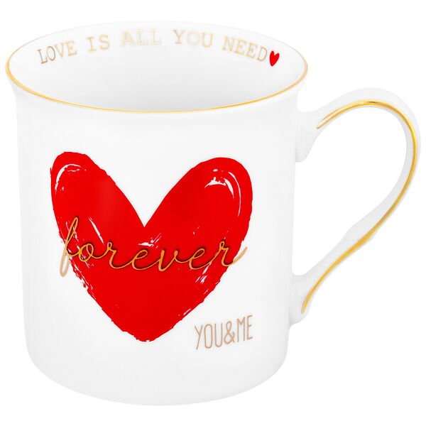 Кружка Сердце, 310 мл, фарфор