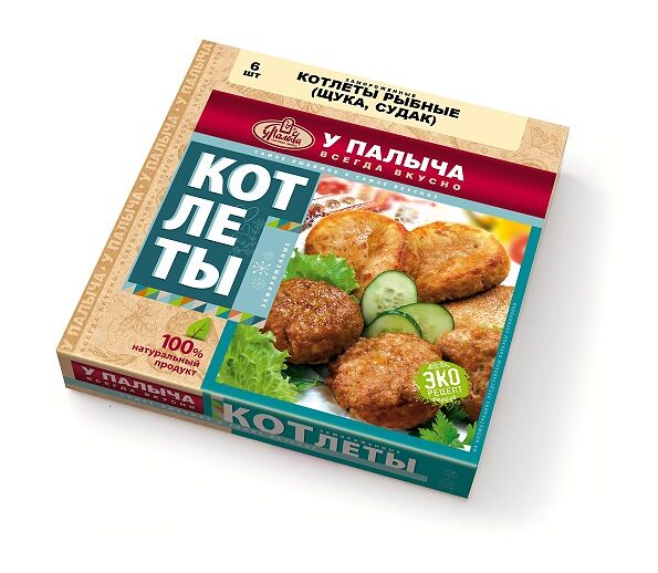 Котлеты рыбные (щука, судак) (6 штук) 375г