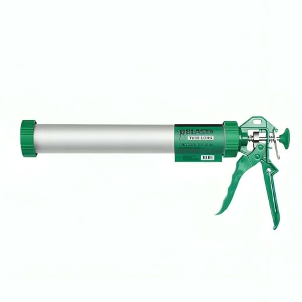 Пистолет для герметика закрытого типа Tube Long Blast, алюминиевая туба, 600 мл