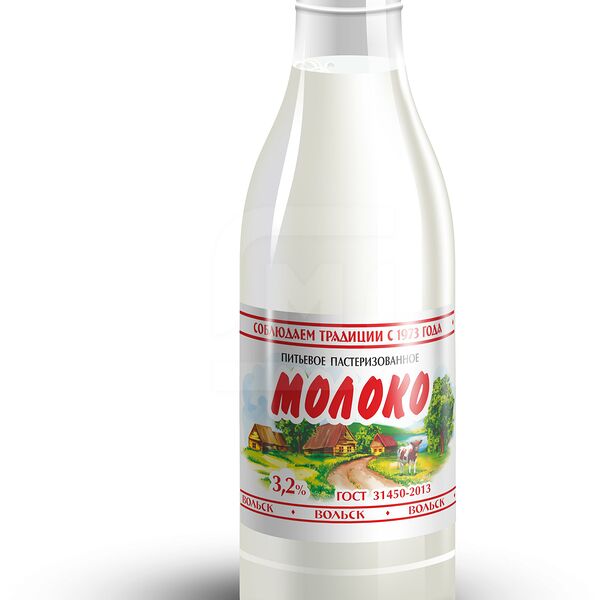 Молоко Гормолзавод Вольский пастеризованное 3.2%