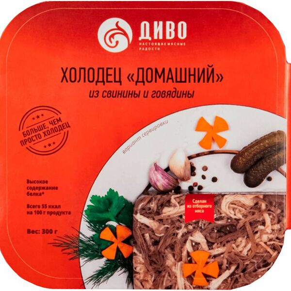 Холодец Диво Домашний свино-говяжий
