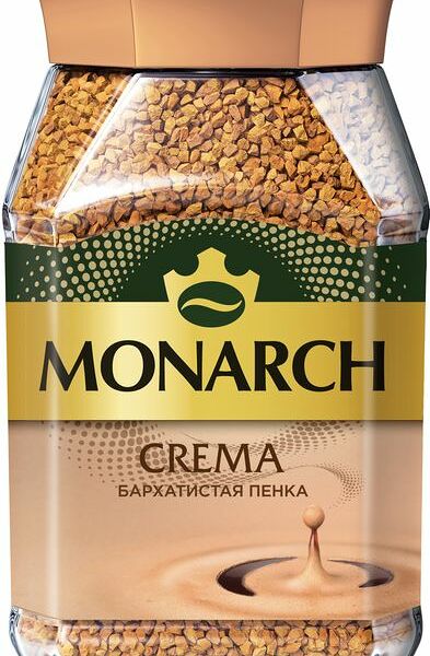 Кофе Monarch Crema натуральный растворимый сублимированный 95г
