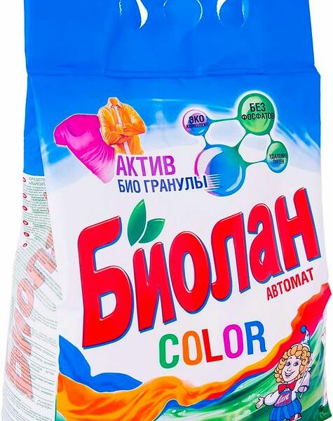 Порошок стиральный Биолан Color автомат, 2.4кг
