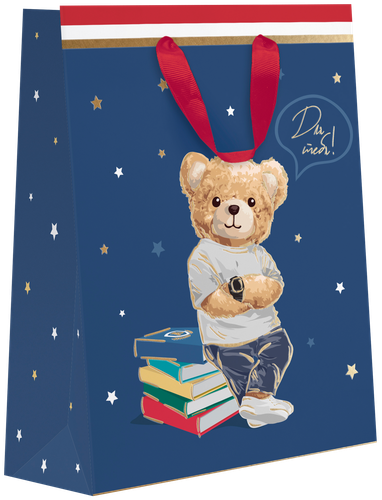 

Пакет подарочный люкс Teddy MT 22.7х18х10 см, дизайн в ассортименте