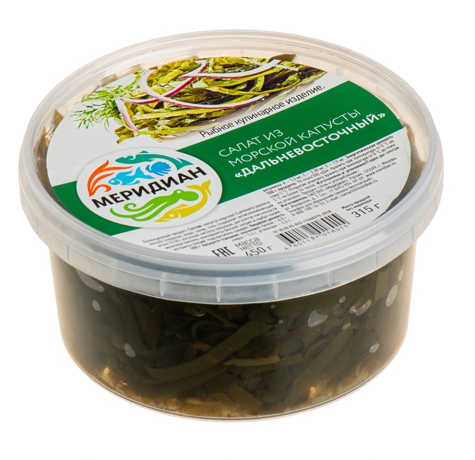 

Морская капуста салат Меридиан Дальневосточный 450г
