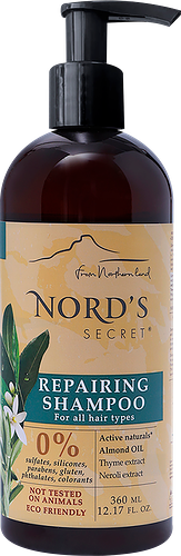 Шампунь для волос NORD'S SECRET Цветок нероли и масло миндаля, 360мл