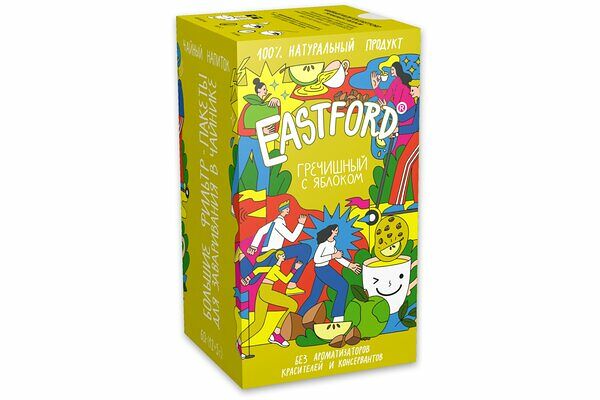 Напиток чайный Eastford Гречишный с яблоком, 12пак, 60г