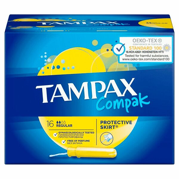 Тампоны Tampax Compak Regular с аппликатором 16 шт