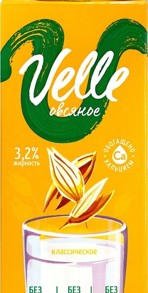 Напиток растительный Velle Овсяный 3.2% 1л