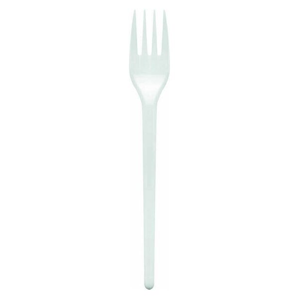 Вилки одноразовые Первым делом белые