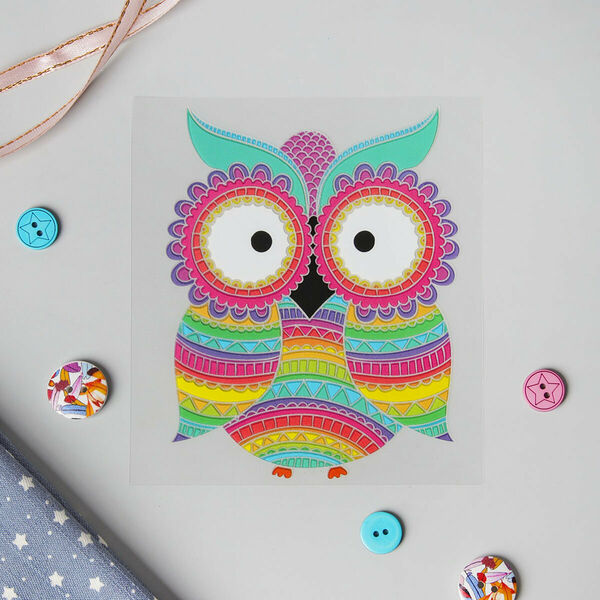 3715821 Термотрансфер сова 10*12см