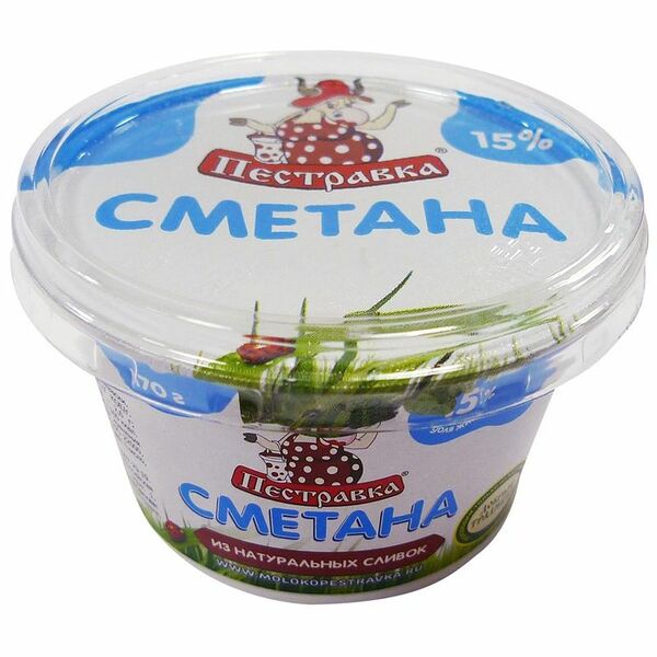 Сметана Пестравка 15%