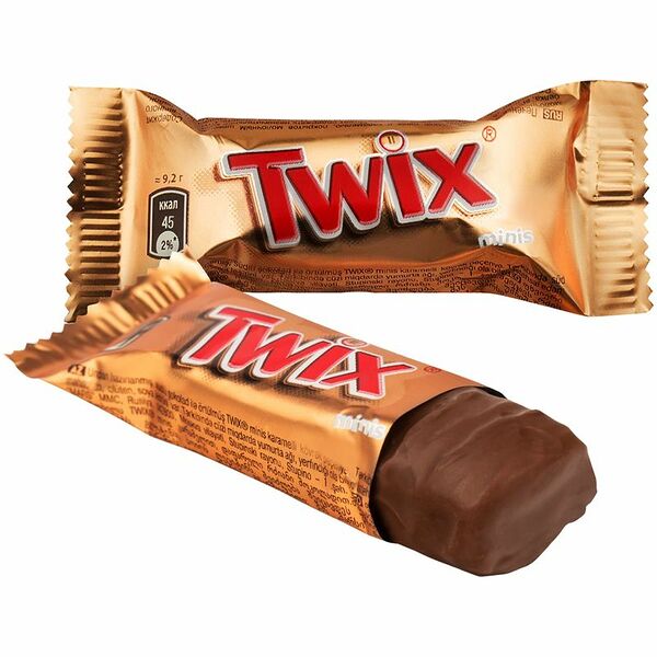 Конфеты шоколадные с карамелью Twix Minis (Твикс Минис) ТМ Twix (Твикс)