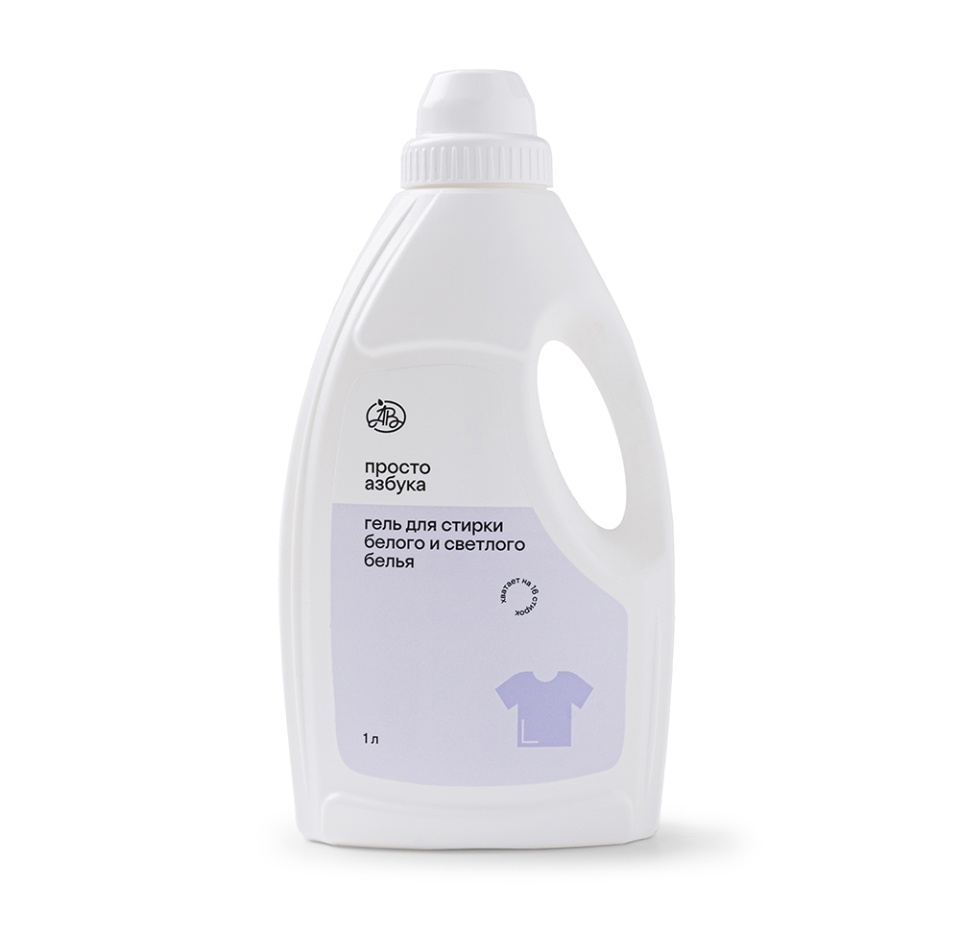 

Гель для стирки «Просто Азбука» белого и светлого белья 1л, Россия