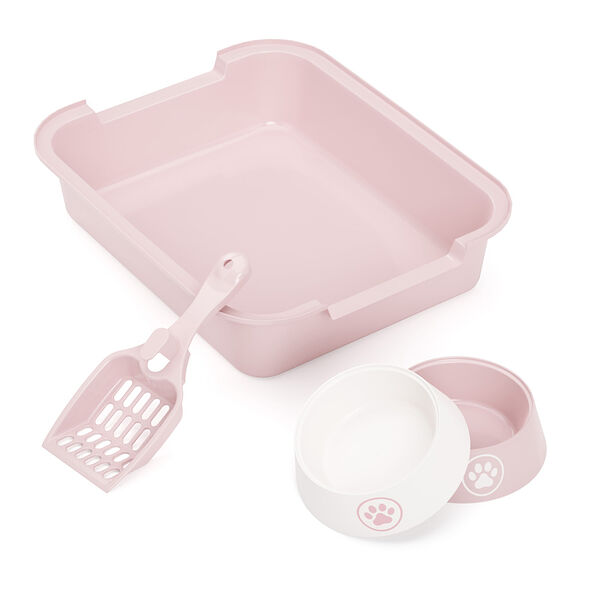 Набор для кошек №3 (лоток, совок, 2 миски)
