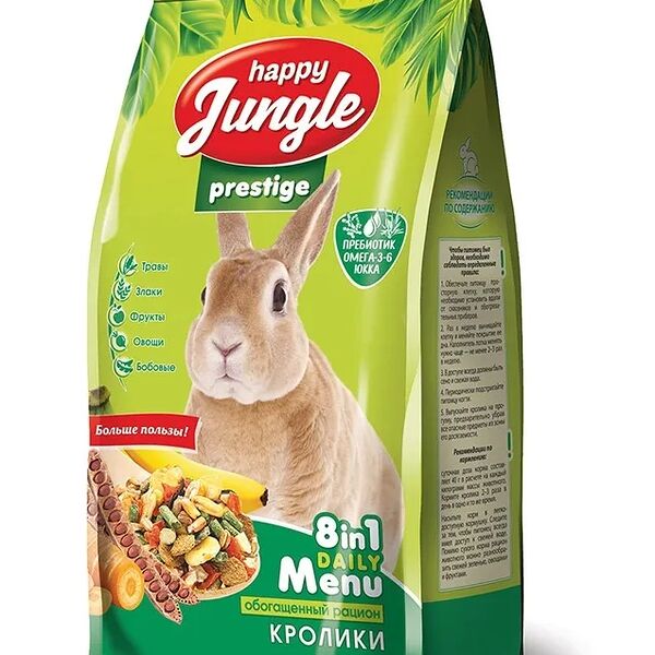 Корм для кроликов HAPPY JUNGLE Престиж