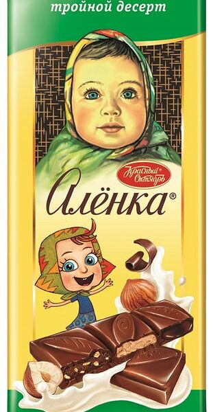 Шоколад Аленка Молочный Тройной десерт 85г