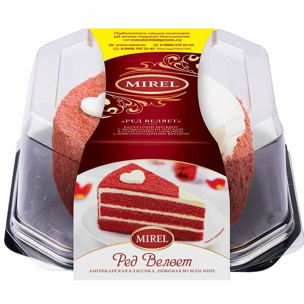 Торт Mirel Ред Велвет 550 г