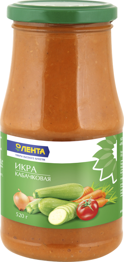 

Икра из кабачков ЛЕНТА