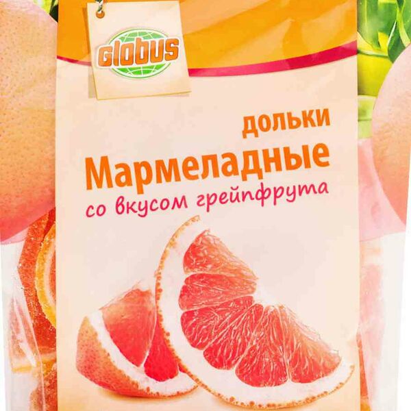 Мармеладные дольки Глобус со вкусом грейпфрута