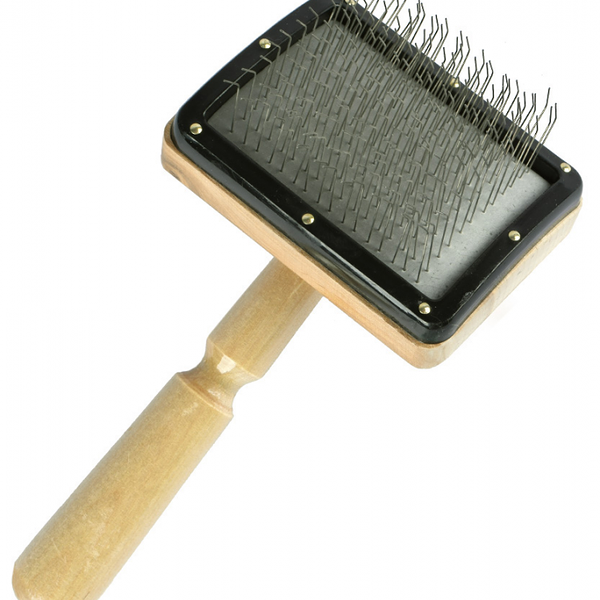 Щетка пуходерка для кошек и собак для средней и длиной шерсти, без капель