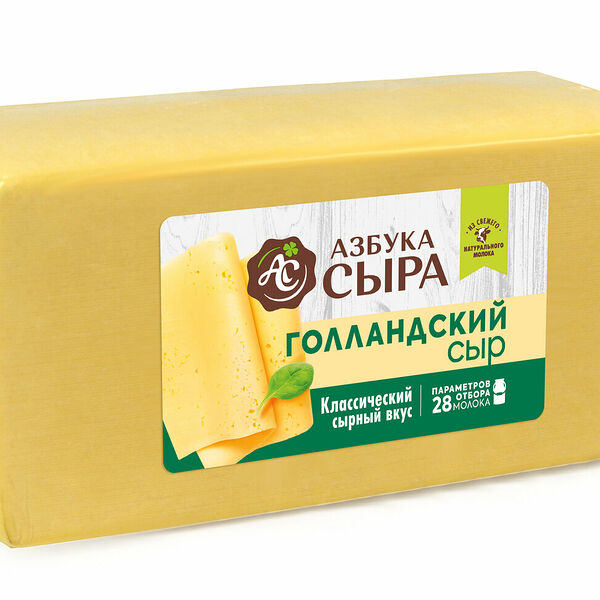 Сыр Азбука сыра Голландский 45% весовой