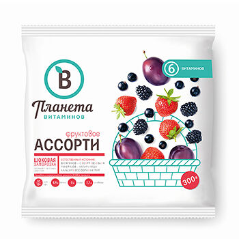 Смесь ПЛАНЕТА ВИТАМИНОВ Фруктовое Ассорти из ягод и фруктов 300г