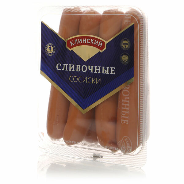 Сосиски Сливочные ТМ Клинский