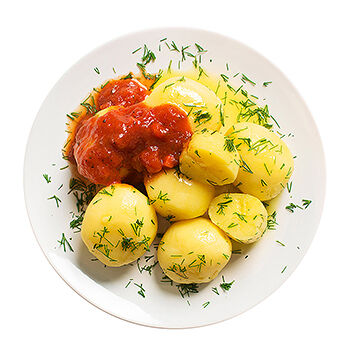 Картофель отварной с укропом, Уже Готово