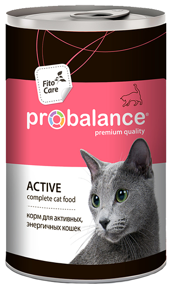 Корм для кошек Probalance Active с мясом