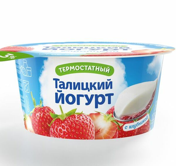 Йогурт Талицкий Термост Клубника 3% 125 г