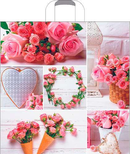 Пакет Артпласт с петлевой ручкой в ассортименте 45x45 см