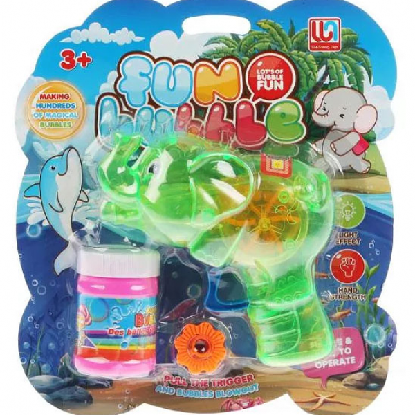 Пистолет для пускания мыльных пузырей Слоник