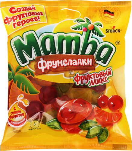 

Мармелад Mamba Фрумеладки Фруктовый микс 72 г