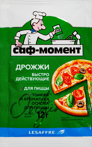 

Дрожжи Саф-момент сухие быстродействующие для пиццы, 12 г